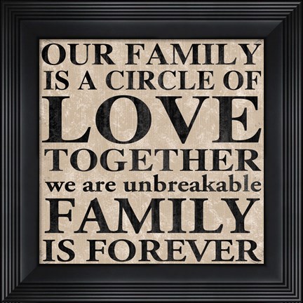 Framed Our Family 2 Print
