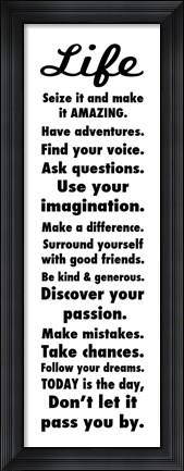 Framed Life 2 Print