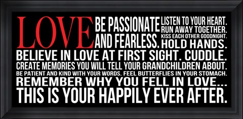 Framed Be Passionate 2 Print