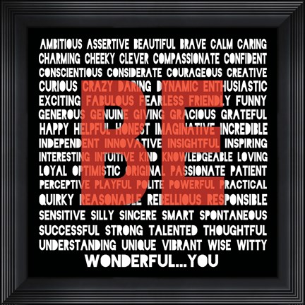 Framed Be Ambitious Print