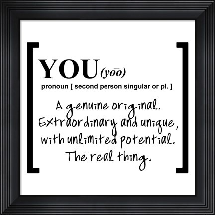 Framed You 2 Print