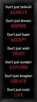 Framed Achieve Inspire Accept 2 Print