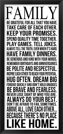 Framed Family Print