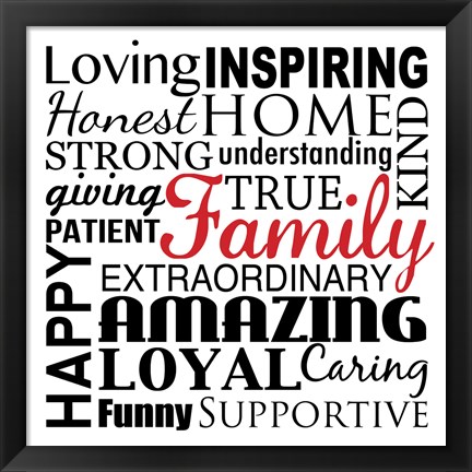 Framed Loving Inspiring 1 Print