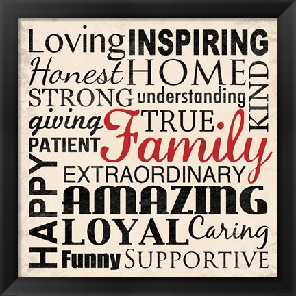 Framed Loving Inspiring 3 Print