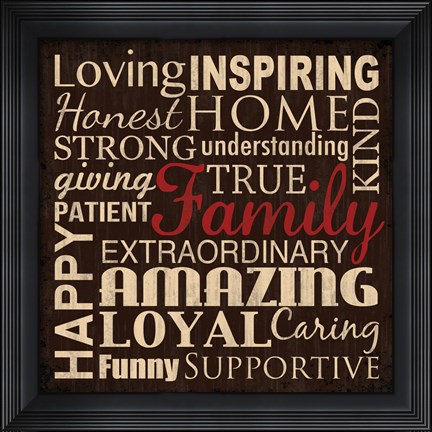 Framed Loving Inspiring 4 Print