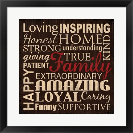 Framed Loving Inspiring 4 Print