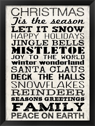 Framed Christmas 3 Print