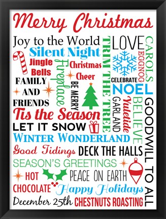 Framed Merry Christmas Print