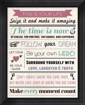 Framed This Is Your Life 6 Print
