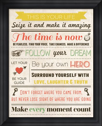 Framed This Is Your Life 7 Print