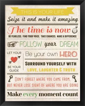 Framed This Is Your Life 7 Print
