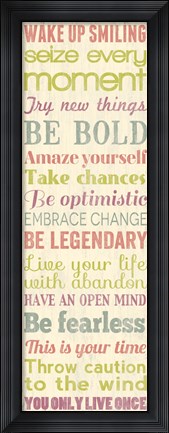 Framed Wake Up Smiling 2 Print