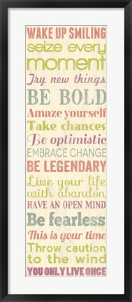 Framed Wake Up Smiling 2 Print