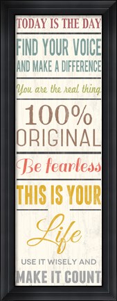 Framed Make It Count 2 Print