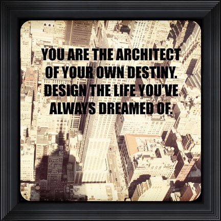 Framed Inspiration -  City Print
