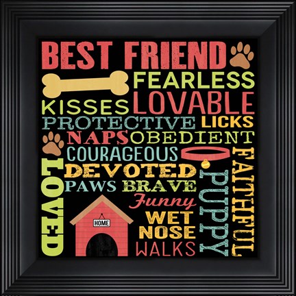 Framed Best Friend Print