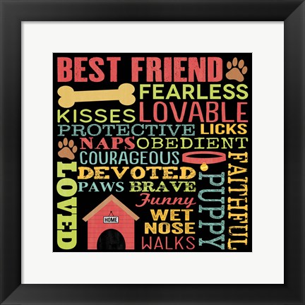 Framed Best Friend Print