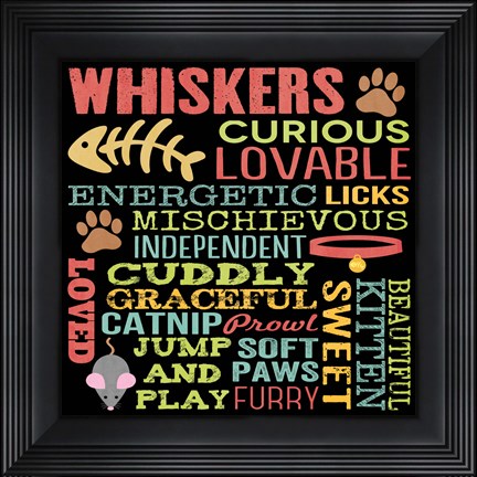 Framed Whiskers Print