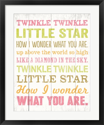 Framed Twinkle Twinkle 1 Print