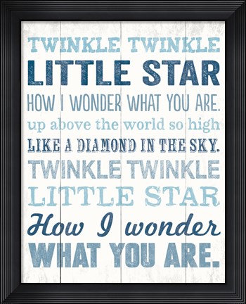 Framed Twinkle Twinkle 2 Print