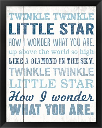 Framed Twinkle Twinkle 2 Print