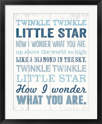 Framed Twinkle Twinkle 2 Print