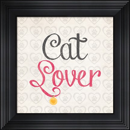 Framed Cat Lover Print