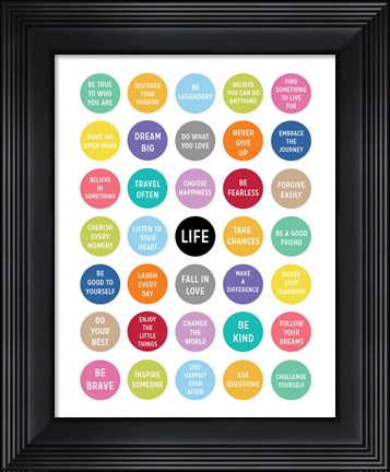 Framed Life - Circles Print