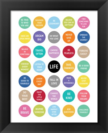 Framed Life - Circles Print