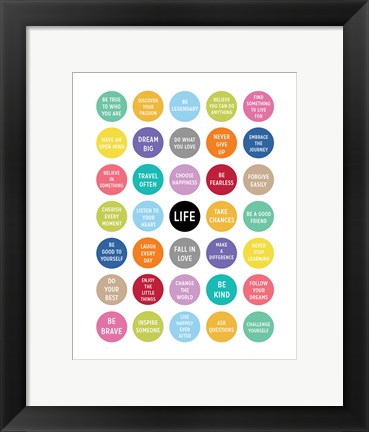 Framed Life - Circles Print