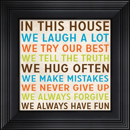 Framed In This House 4 Print