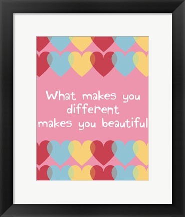 Framed What Makes You Different 2 Print
