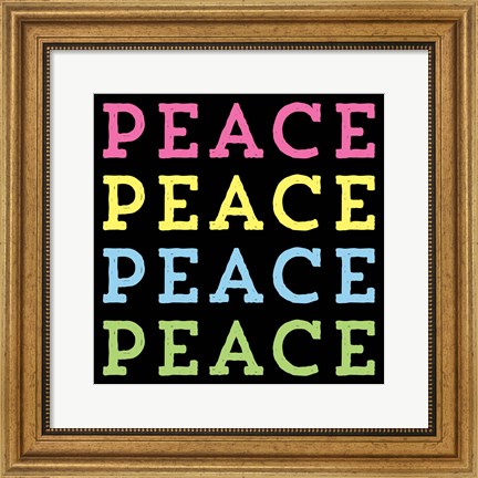 Framed 4 Peace Print