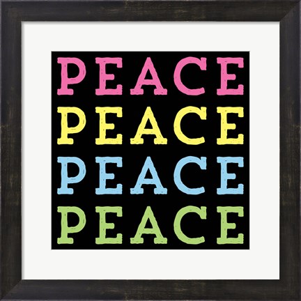Framed 4 Peace Print