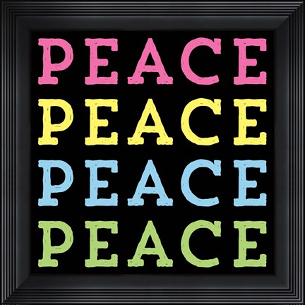 Framed 4 Peace Print