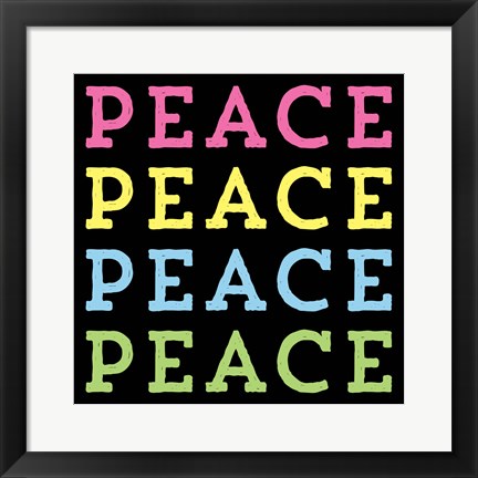 Framed 4 Peace Print