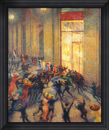 Framed Riot in the Gallery, 1910 Print