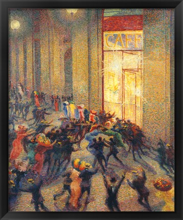 Framed Riot in the Gallery, 1910 Print