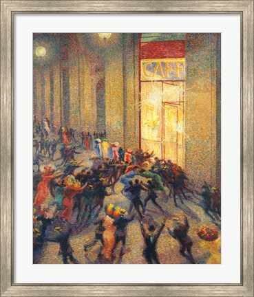 Framed Riot in the Gallery, 1910 Print