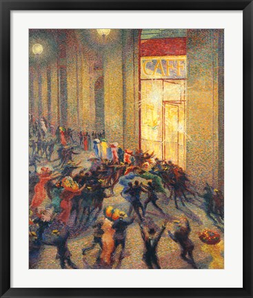 Framed Riot in the Gallery, 1910 Print