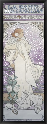 Framed La Dame aux Camelias Print