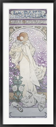 Framed La Dame aux Camelias Print