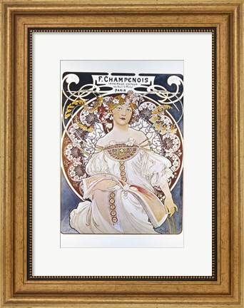 Framed F Champenois, Paris 1898 Print