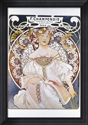 Framed F Champenois, Paris 1898 Print