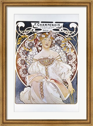 Framed F Champenois, Paris 1898 Print