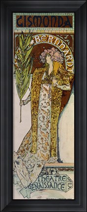 Framed Gismonda, Paris 1894 Print