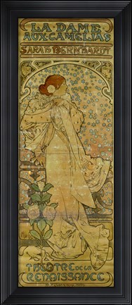 Framed La Dame aux Camelias, Paris 1894 Print