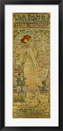 Framed La Dame aux Camelias, Paris 1894 Print