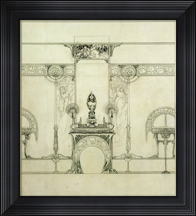 Framed Design for the Boutique of Jeweller Fouquet, 6, Rue Royale Print